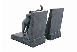 Держатели для книг "Читающие коты" зеленые