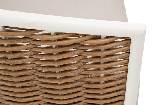 "Тоскана" лаунж-зона из искусственного ротанга, цвет соломенный (К)