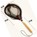 Подсак SC-663241 круглый Черный с красной нитью