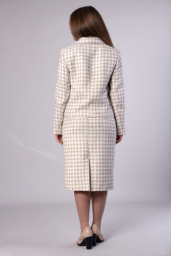 Юбка женская 3889ВПА, бело бежевый #323Ббе013889ВПА