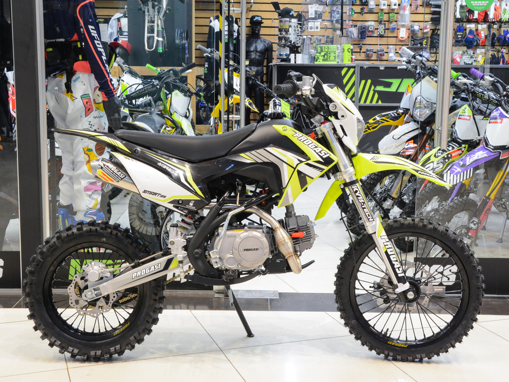 Питбайк PROGASI SMART 4 125CC YELLOW 17/14 (Полуавтоматическая КПП)