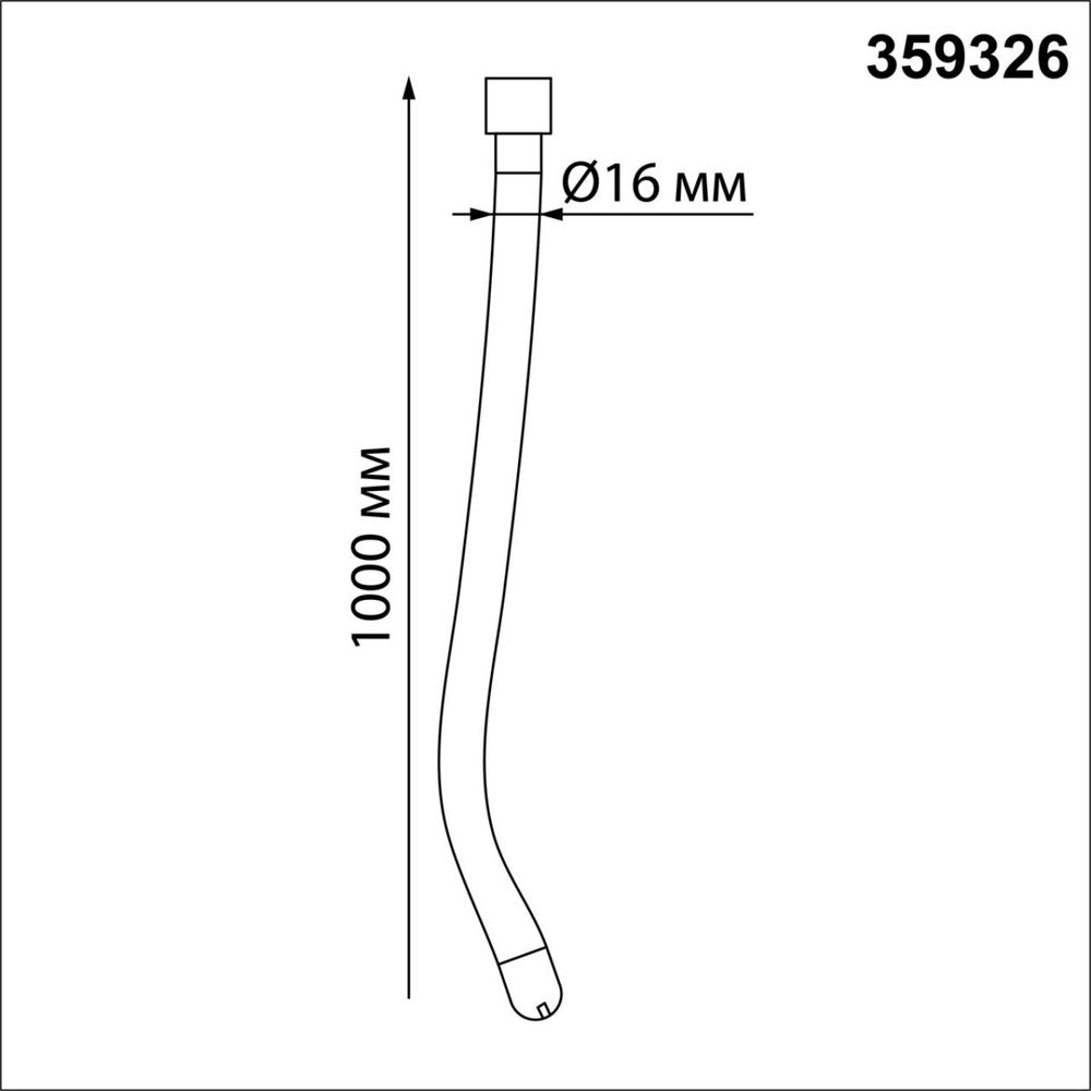 359326 KONST NT24 066 черный Светильник светодиодный IP20 LED 3000K 14W 170-265V 1360Лм RAMO