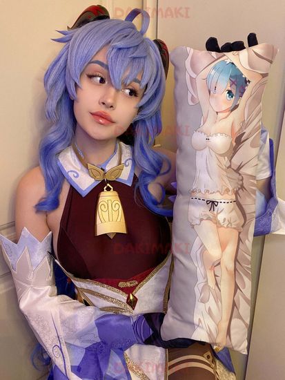 Мини дакимакура Рем из Re:Zero. Жизнь с нуля в альтернативном мире арт. M0788, 60х20 см