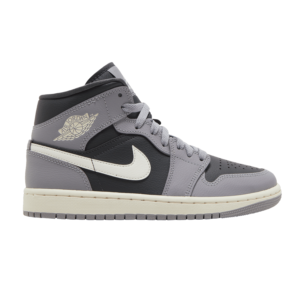 Кроссовки Jordan Air Jordan 1 Mid "Cement Grey" (Женская размерная сетка)