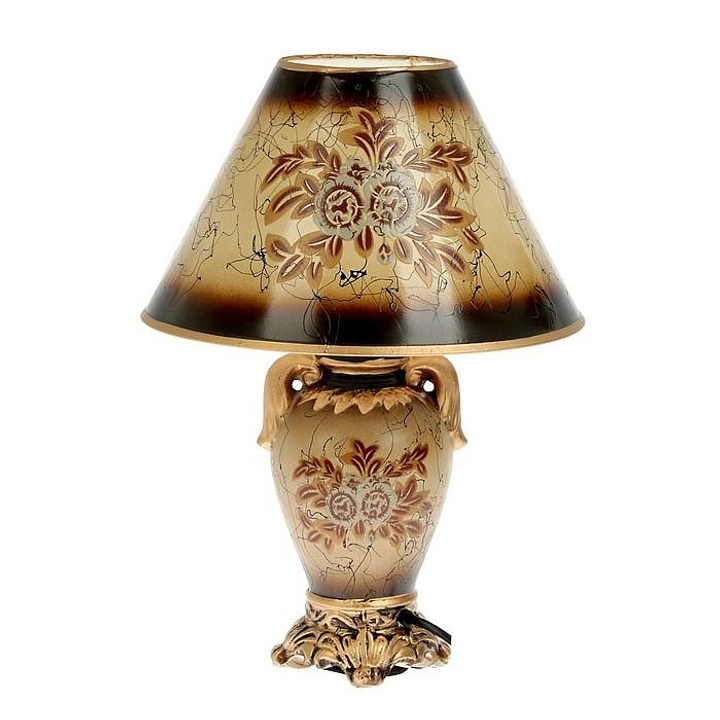 Лампа настольная "Античная ваза", роспись золото, цвет бежевый 2000000116822