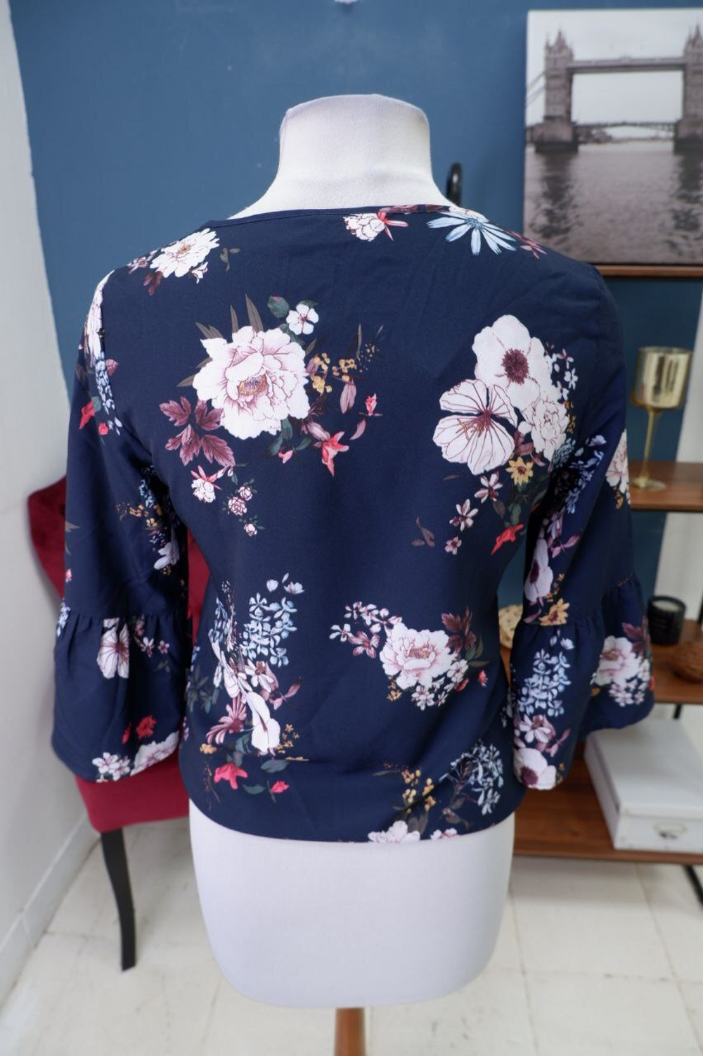 Блузка O'stin с принтом 42 размер