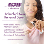 NOW Foods, Solutions, восстанавливающая сыворотка с бакучиол, 30 мл (1 жидк. унц.)