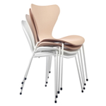 Комплект из 2-х стульев Seven Style белый с белыми ножками