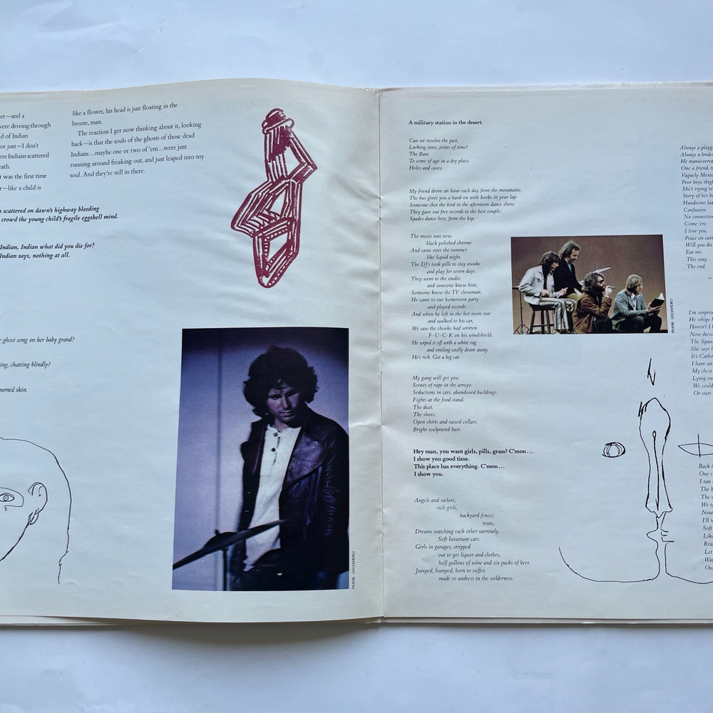 Винтажная виниловая пластинка LP Jim Morrison Music By The Doors An American Prayer (США 1978)