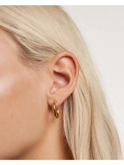 Серьги Medium Cloud серебро 925 пробы покрытое золотом