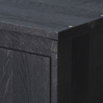 Комод, 70х28х35, Эдгар, для одежды, натуральный дуб, в прихожую, детскую, ванную комнату, черный, Dipriz