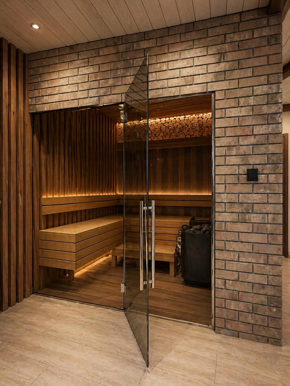 Перегородка для сауны