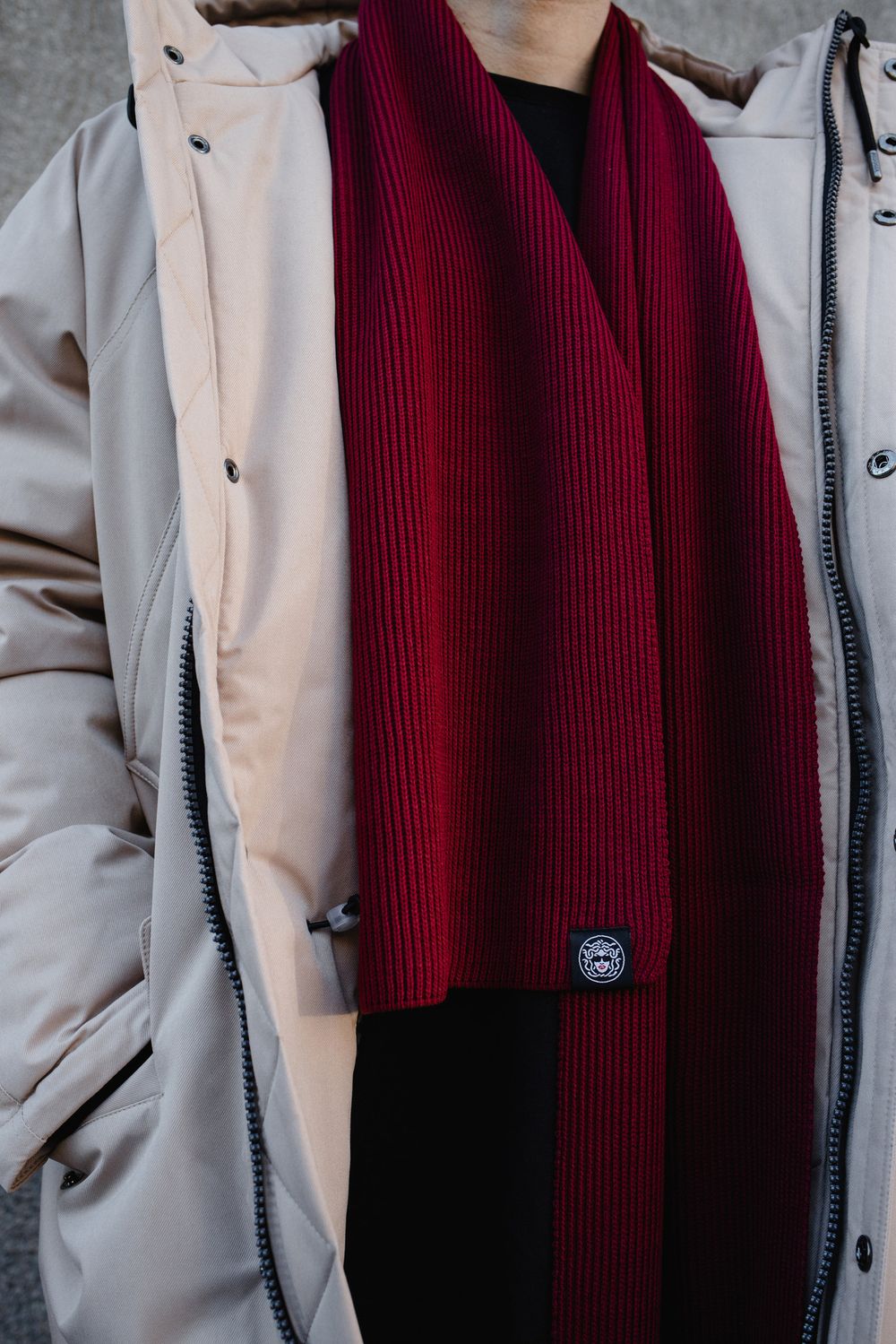 Шарф MEDOOZA "Classic" Бордовый