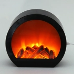 Сувенир с подсветкой «КАМИН - Огонь» 20*18*7 см (питание от USB и батареек)