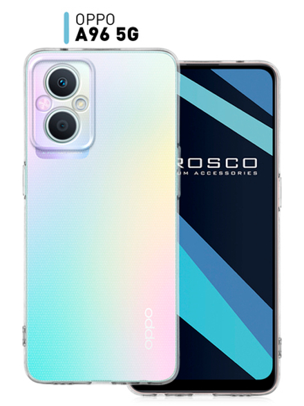 Чехол ROSCO для OPPO A96 5G (арт. OPPO-A96(5G)-TPU-01-TRANSPARENT)