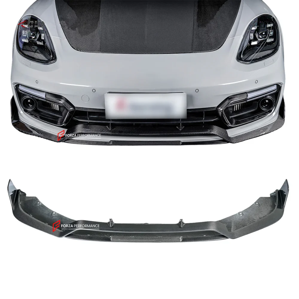 Карбоновая губа переднего бампера для PORSCHE PANAMERA G2 971.1 рестайлинг 2020–2024
