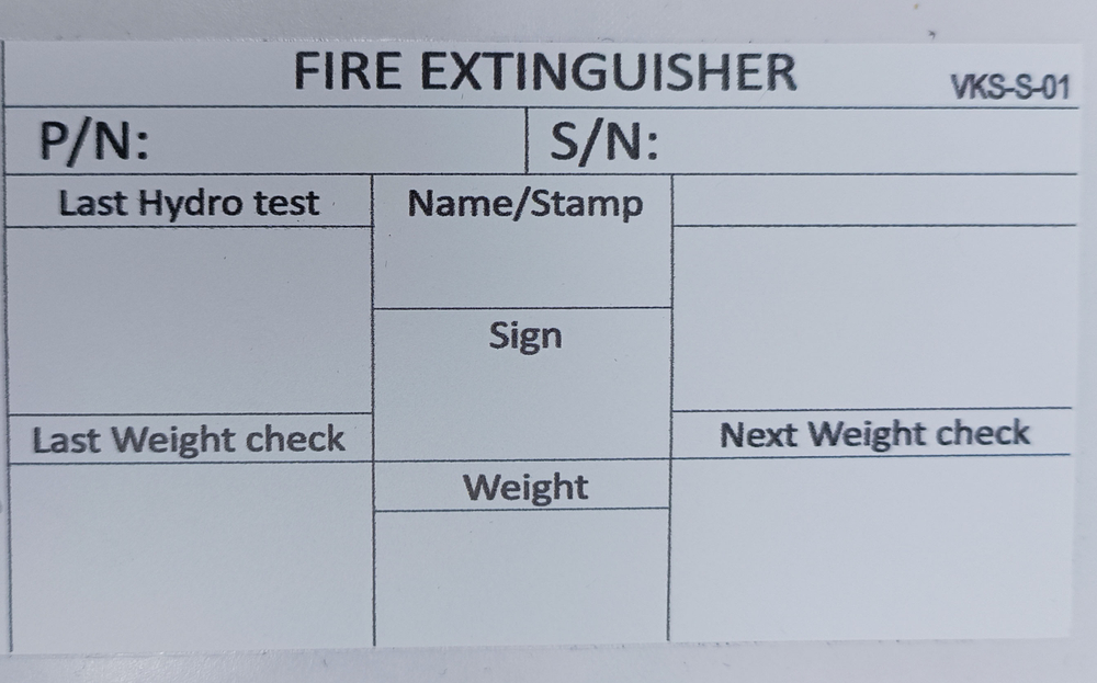 Плакард VKS-S-01
