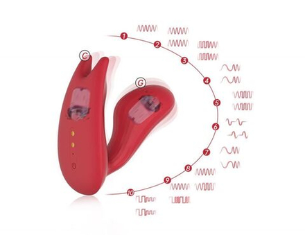 Смарт-вибратор с функцией будильника MAGIC MOTION UMI бордовый