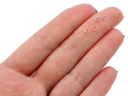 Колечки соединительные, тонкие, цвет серебро