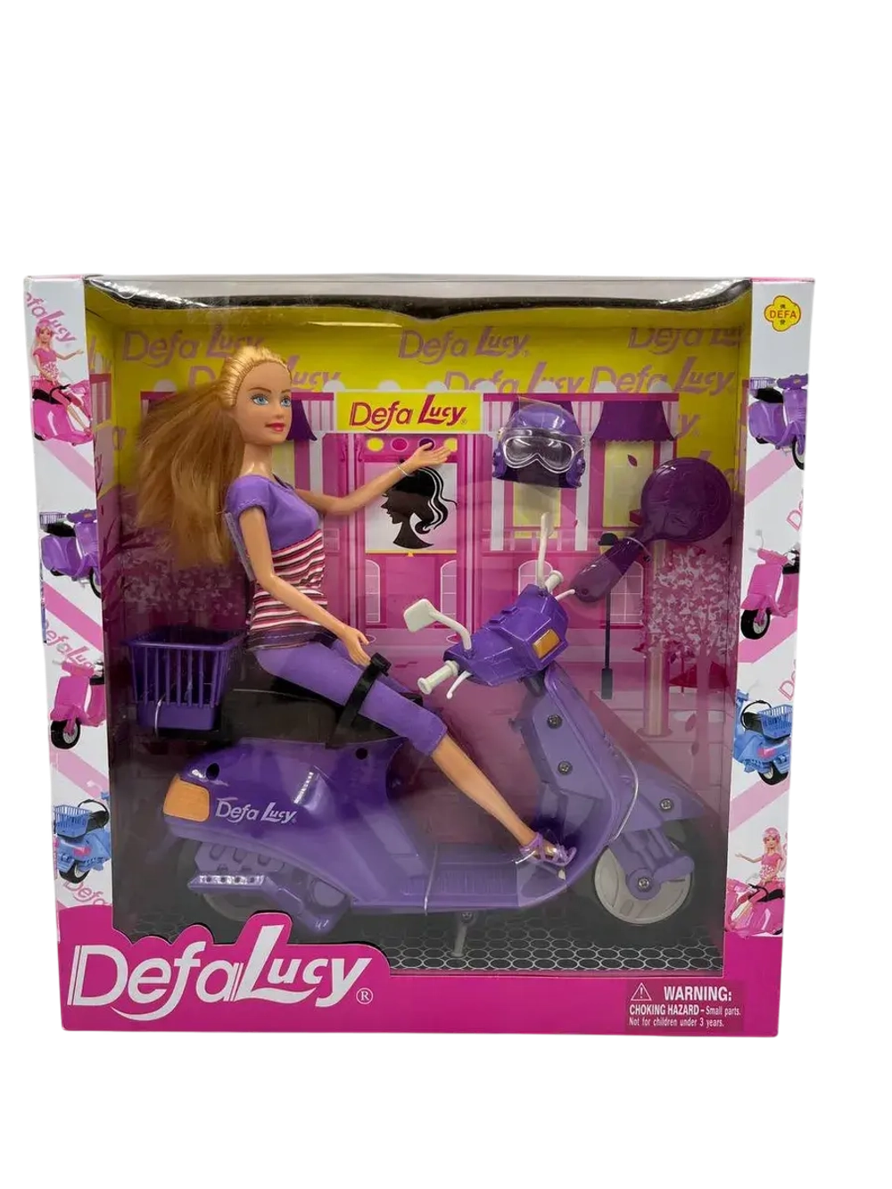 Defa Кукла со скутером и аксессуарами