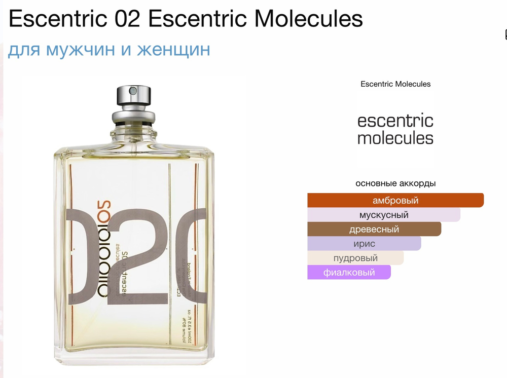 Molecule Escentric - molecule 02 (унисекс)