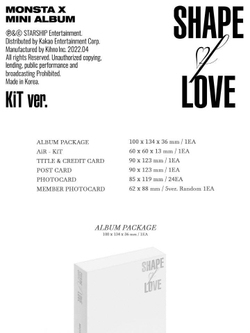 Альбом MONSTA X - SHAPE OF LOVE 11th Mini Album KIHNO KIT