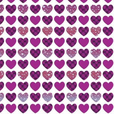 Разноцветные сердечки