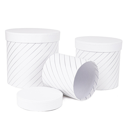 Набор/3шт Золотые полосы БЕЛЫЙ