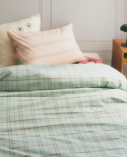 Пододеяльник Zara Home, хлопок 100%, в клетку, 1611/088