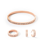 Кольцо Coeur de Lion Crystal-Rose gold 18 мм 0131/40-1822 56