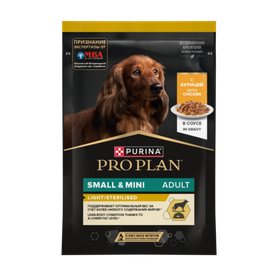 Про План для взрослых собак контроль веса курица 85гр.