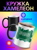Кружка хамелеон с флагом "Молдова"