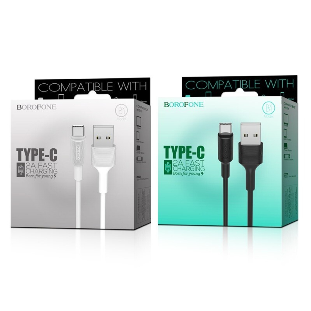 Кабель USB - TypeC BOROFONE BX1 (белый) 1м