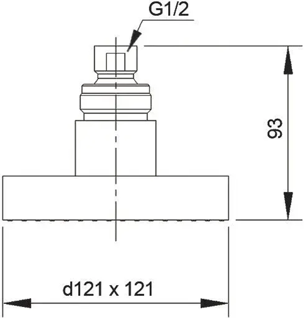 Верхний душ Raiber RFD-23