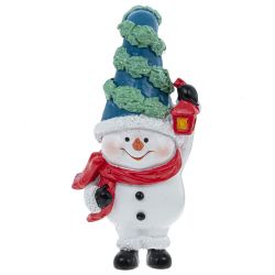 GAEM Фигурка декоративная "Ангел/Дед Мороз/Снеговик/Гном", L5 W3,5 H10,5 см, 4в.