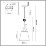 5410/1 ODL_EX Подвес E14 40Вт 220В IP20 MODERN