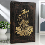 2682236 Сейф дерево книга "Корабль викингов"