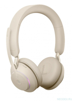 Jabra Evolve2 65 Stereo MS беспроводная гарнитура бежевая ( 26599-999-998 )