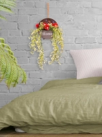 Кашпо подвесное с цветами