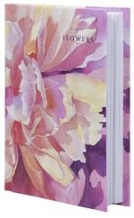 Ежедневник А6 80л. лин. недат. "Акварельный цветок" дизайн тв.облистер 7БЦ, гл.лам. (LITE)