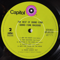 Винтажная виниловая пластинка LP The Best Of Grand Funk (Japan 1971) (No Obi) Aimless Lady