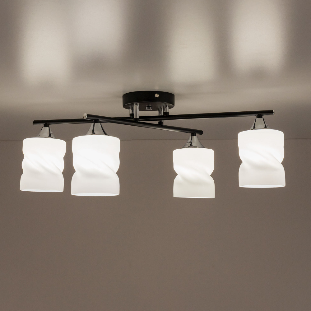 Citilux Нильс CL132145 Люстра потолочная Чёрная