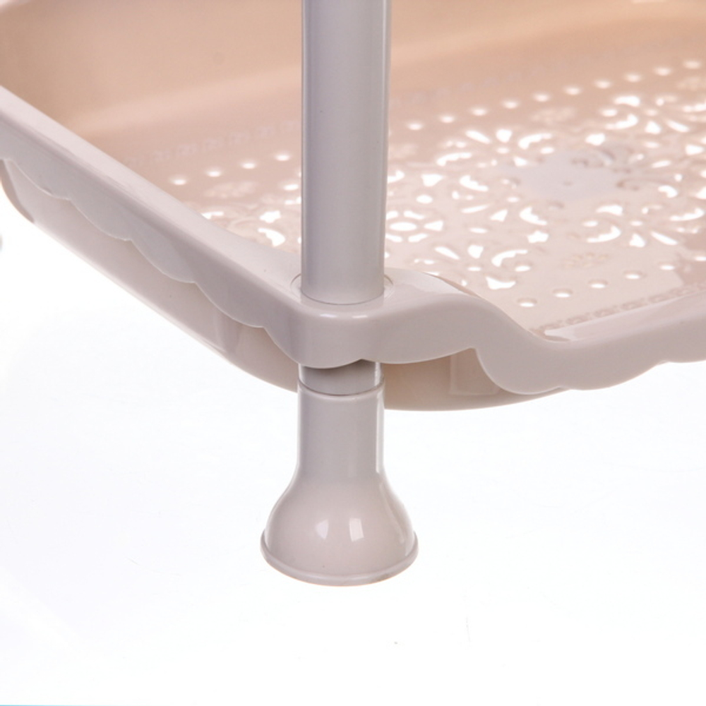 Этажерка малая «ИДЕЯДОМА», 3 секции, цвет бежевый, 28*22*35см (пакет)