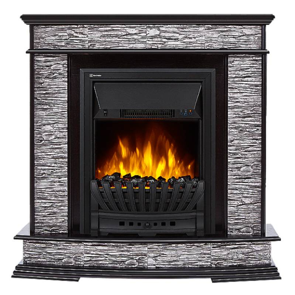 Портал Firelight Scala Classic сланец скалистый серый, шпон венге