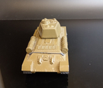 Модель танка Т-34, масштаб 1:43, металл, Машиностроительный завод «Арсенал», г. Ленинград, СССР, 1970-1980 гг.