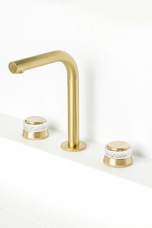 Boheme Смеситель на столешницу AURA на 3 отв. MAT GOLD