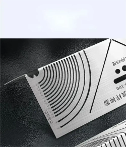 Линейка/угольник 280мм, инструмент для разметки углов и дуг, нержавеющая сталь