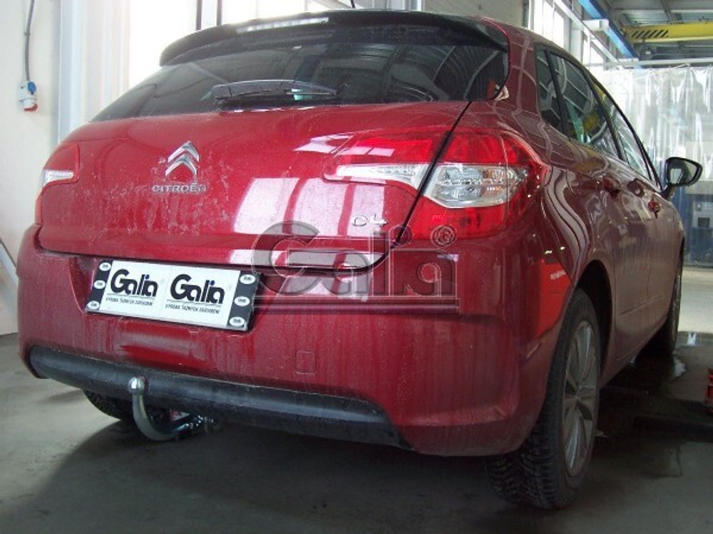 Фаркоп оцинкованный Galia C038C для Citroen C4 2004-2010, 2010-, Peugeot 307 2001-2007, Peugeot 308 2007-2012(паспорт и сертификат в комплекте)(без электрики)