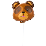 Шар Фольгированный Голова Мишки (Коричневый)