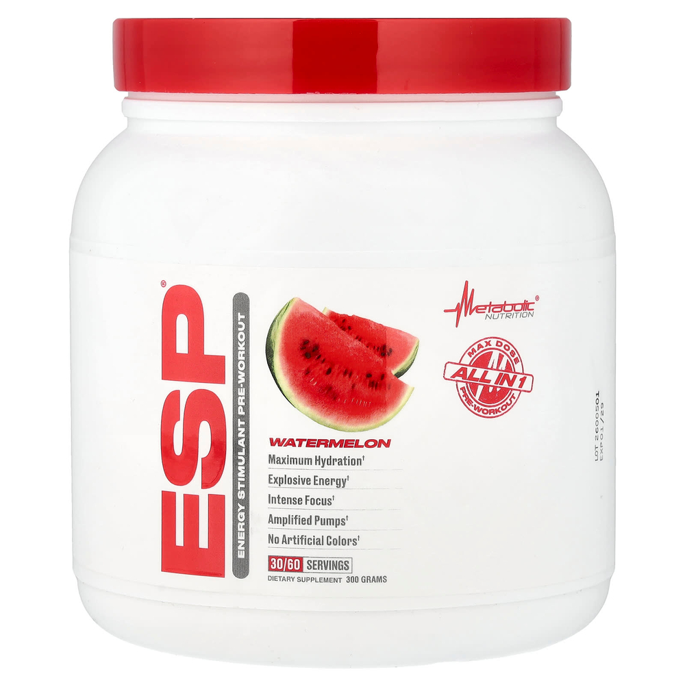 Metabolic Nutrition, ESP перед тренировкой, арбуз, 300 г